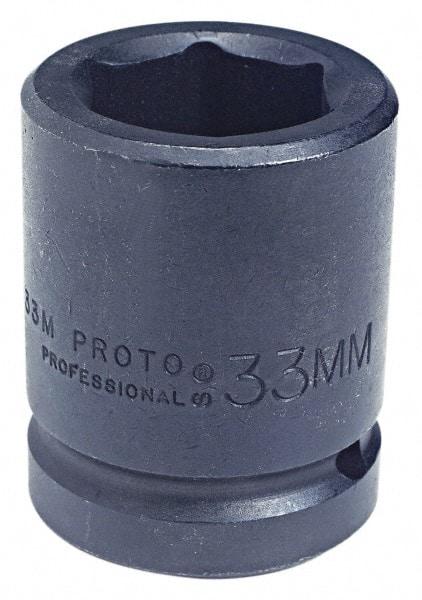 Proto - 1" Drive 4-1/2" Standard Impact Socket - 6 Points, 6" OAL - Americas Industrial Supply