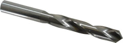 Atrax - 31/64" 118° Solid Carbide Jobber Drill - Bright Finish, Right Hand Cut, Spiral Flute, Straight Shank, 4-3/4" OAL, Standard Point - Americas Industrial Supply