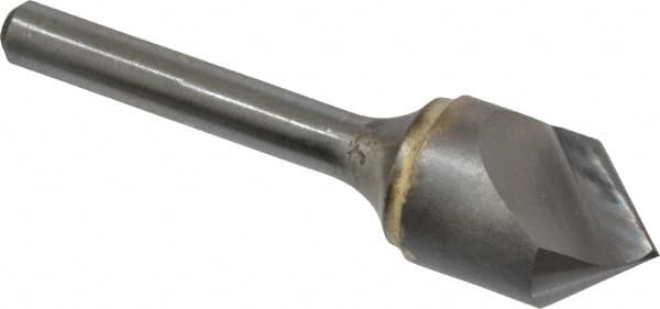Atrax - 5/8" Head Diam, 1/4" Shank Diam, 1 Flute 82° Solid Carbide Countersink - Americas Industrial Supply