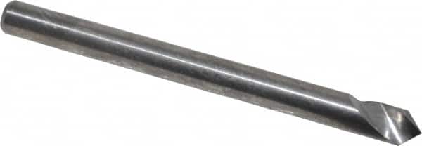 Atrax - 1/8" Head Diam, 1/8" Shank Diam, 1 Flute 90° Solid Carbide Countersink - Americas Industrial Supply