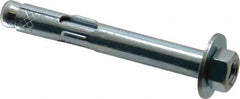 Red Head - 3/8" Diam, 3/8" Drill, 3" OAL, 2-3/4" Min Embedment Sleeve Concrete Anchor - Steel, Zinc-Plated Finish, Hex Nut Head, Hex Drive - Americas Industrial Supply