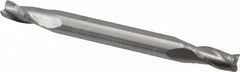 Atrax - 5/32", 5/16" LOC, 3/16" Shank Diam, 2" OAL, 3 Flute, Solid Carbide Square End Mill - Double End, Uncoated, Spiral Flute, 30° Helix, Centercutting - Americas Industrial Supply