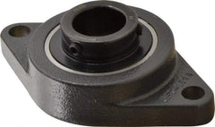 Browning - 1-1/4" ID, 6-1/8" OAL x 3-5/8" OAH 2-Bolt Flange - 3,493 Lb Static Cap, 5,782 Lb Dyn Cap, 5-1/8" Btw Mnt Hole Ctrs, Cast Iron - Americas Industrial Supply