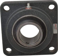 Browning - 1-15/16" ID, 5-5/8" OAL x 5-5/8" OAH 4-Bolt Flange - 5,216 Lb Static Cap, 7,889 Lb Dyn Cap, 4-3/8" Btw Mnt Hole Ctrs, Cast Iron - Americas Industrial Supply