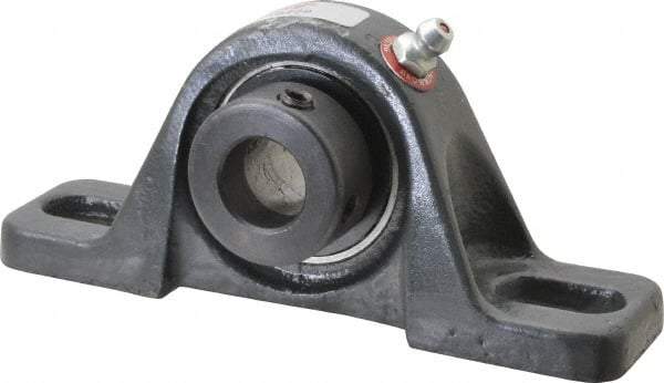Browning - 5/8" ID, 4-7/8" OAL x 2-3/32" OAH Pillow Block - 1,444 Lb Static Cap, 2,611 Lb Dyn Cap, 3-5/8" Btw Mnt Hole Ctrs, 1-1/16" Base-to-Ctr Ht, Cast Iron - Americas Industrial Supply