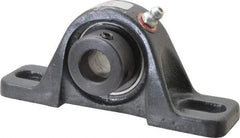 Browning - 5/8" ID, 4-7/8" OAL x 2-3/32" OAH Pillow Block - 1,444 Lb Static Cap, 2,611 Lb Dyn Cap, 3-5/8" Btw Mnt Hole Ctrs, 1-1/16" Base-to-Ctr Ht, Cast Iron - Americas Industrial Supply