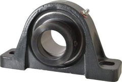 Browning - 2" ID, 8-13/16" OAL x 4-29/32" OAH Pillow Block - 6,601 Lb Static Cap, 9,752 Lb Dyn Cap, 6-15/16" Btw Mnt Hole Ctrs, 2-7/16" Base-to-Ctr Ht, Cast Iron - Americas Industrial Supply