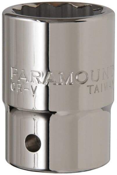 Paramount - 1-1/16", 3/4" Drive, Standard Hand Socket - 12 Points, 2" OAL - Americas Industrial Supply