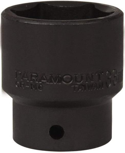Paramount - 1/2" Drive 33mm Standard Impact Socket - 6 Points, 2" OAL - Americas Industrial Supply