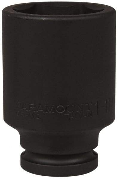Paramount - 3/4" Drive 1-11/16" Deep Impact Socket - 6 Points, 3-35/64" OAL - Americas Industrial Supply