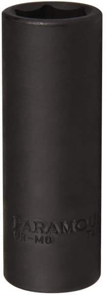Paramount - 1/2" Drive 19mm Deep Impact Socket - 6 Points, 3-5/64" OAL - Americas Industrial Supply