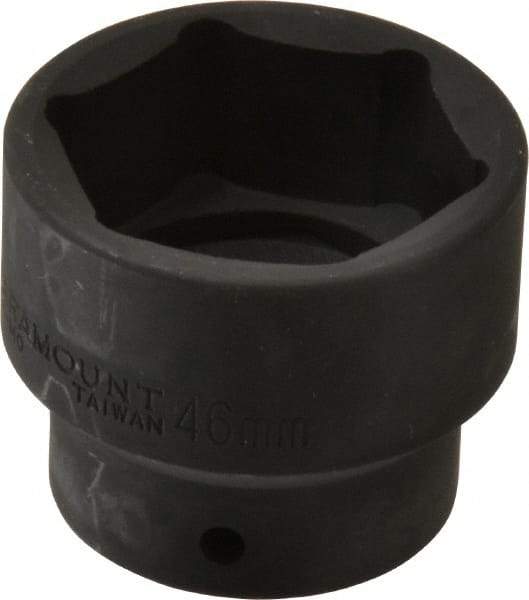 Paramount - 1/2" Drive 46mm Standard Impact Socket - 6 Points, 2-7/16" OAL - Americas Industrial Supply