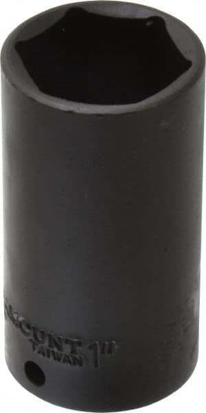 Paramount - 3/8" Drive 1" Deep Impact Socket - 6 Points, 2-3/4" OAL - Americas Industrial Supply