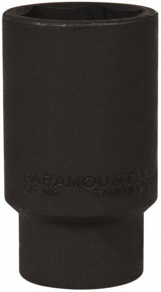 Paramount - 1/2" Drive 33mm Deep Impact Socket - 6 Points, 3-1/2" OAL - Americas Industrial Supply