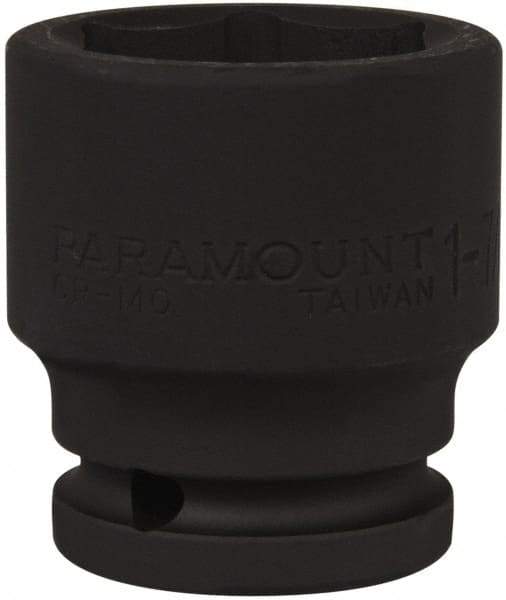 Paramount - 3/4" Drive 1-7/16" Standard Impact Socket - 6 Points, 2-1/4" OAL - Americas Industrial Supply