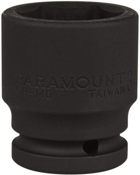 Paramount - 3/4" Drive 34mm Standard Impact Socket - 6 Points, 2-1/4" OAL - Americas Industrial Supply