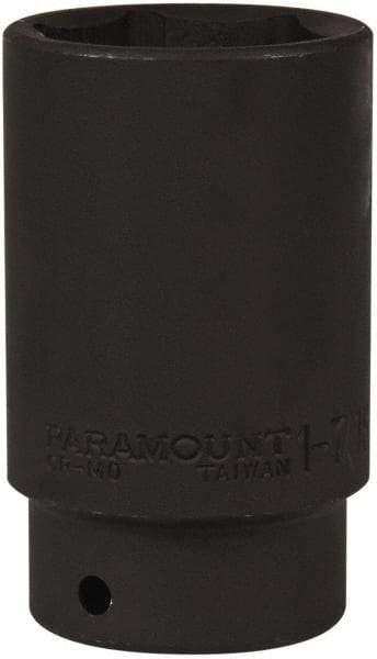 Paramount - 1/2" Drive 1-7/16" Deep Impact Socket - 6 Points, 3-1/2" OAL - Americas Industrial Supply