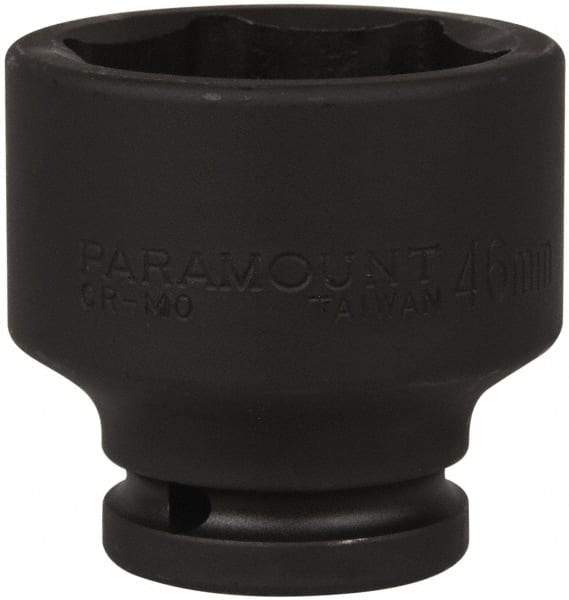 Paramount - 3/4" Drive 46mm Standard Impact Socket - 6 Points, 2-7/16" OAL - Americas Industrial Supply