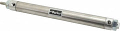 Parker - 8" Stroke x 1-1/16" Bore Double Acting Air Cylinder - 1/8 Port, 5/16-24 Rod Thread, 250 Max psi, 14 to 140°F - Americas Industrial Supply