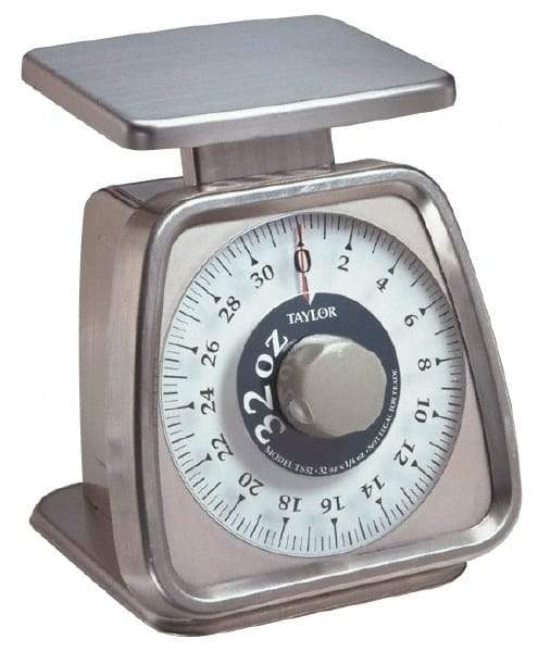 Taylor - 2.3 kg. Capacity, Analog Dial Portion Control Scale - 6 x 5" Platform - Americas Industrial Supply