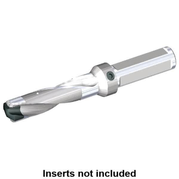 Kennametal - 13.11 to 13.5mm Diam, 3xD, 39.37mm Max Depth, 3/4" Shank Diam, 51.87mm Flute, 123.83mm OAL, Replaceable Tip Drill - KSEM0516 Insert, C Seat Size, Series KSEM - Americas Industrial Supply