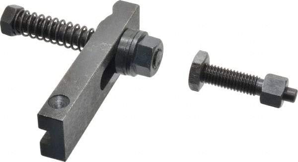 Value Collection - 1/2-13 Tap Size, Steel Strap Clamp Assembly - Single End Clamp, Radius Strap Nose, 5/8" Strap Thickness, 1-1/2" Travel, 4-1/2" Strap Len, 1-1/4" Strap Width - Americas Industrial Supply