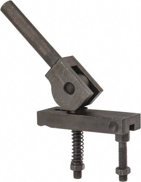 Value Collection - 3/8-16 Tap Size, Steel Strap Clamp Assembly - Center Cam, 5/8" Strap Thickness, 1" Travel, 4" Strap Len, 1-1/4" Strap Width - Americas Industrial Supply