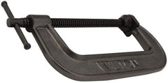 Hargrave - Light-Duty 14" Max Opening, 3-3/4" Throat Depth, Ductile Iron Standard C-Clamp - 2,850 Lb Capacity, 0" Min Opening, Standard Throat Depth - Americas Industrial Supply