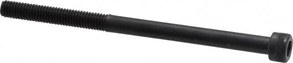 Made in USA - #10-32 UNF Hex Socket Drive, Socket Cap Screw - Alloy Steel, Black Oxide Finish, Partially Threaded, 3" Length Under Head - Americas Industrial Supply
