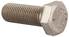 Value Collection - 3/8-24 UNF, 1" Length Under Head Hex Head Cap Screw - Fully Threaded, Grade 316 Stainless Steel, Uncoated, 9/16" Hex - Americas Industrial Supply