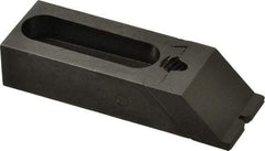 Jergens - 2-1/2" OAL x 1" Overall Width, Standard Grip Nose, Steel Manual Edge Clamp - Black Oxide Coating, 5/8" High, 5/16" Socket Cap Screw Slot, 1-3/4" Travel - Americas Industrial Supply
