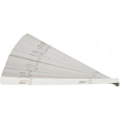 SPI - 32 Piece, 0.001 to 0.03" Thick, Parallel Feeler Gage Set - 12" Leaf Length, 1/2" Wide, High Carbon Steel - Americas Industrial Supply