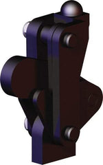 De-Sta-Co - 5,058 Lb Holding Capacity, Vertical Handle, Manual Hold Down Toggle Clamp - 200° Bar Opening, Weldable Base, Oxide Finish, Forged Alloy Steel - Americas Industrial Supply
