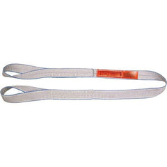 Lift-All - 6' Long x 4" Wide, 6,400 Lb Vertical Capacity, Polyester Web Sling - 5,000 Lb Choker Capacity - Americas Industrial Supply