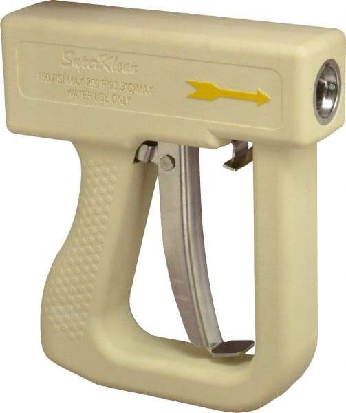 SuperKlean - Insulated, Stainless Steel DuraFlow Spray Nozzle for 1/2" Pipe - White, 1/2 NPT - Americas Industrial Supply