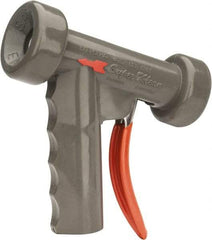 SuperKlean - Insulated, Stainless Steel Pistol Grip Spray Nozzle for 1/2" Pipe - Gray, 1/2 NPT - Americas Industrial Supply