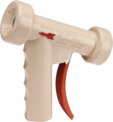 SuperKlean - Insulated, Stainless Steel Pistol Grip Spray Nozzle for 1/2" Pipe - White, 1/2 NPT - Americas Industrial Supply