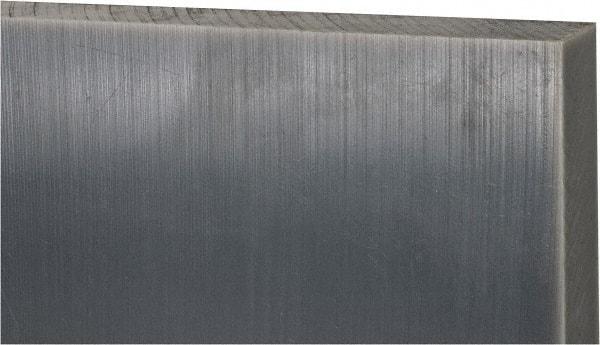 Made in USA - 1-1/2" Thick x 12" Wide x 1' Long, Polyethylene (UHMW) Sheet - Black, Oil-Filled Grade - Americas Industrial Supply