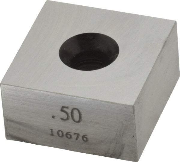 Value Collection - 0.5" Square Steel Gage Block - Accuracy Grade 0, Includes NIST Traceability Certification - Americas Industrial Supply