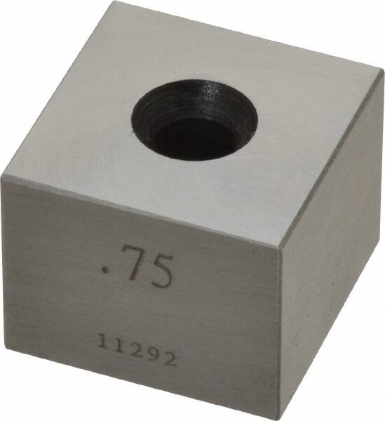 Value Collection - 0.75" Square Steel Gage Block - Accuracy Grade 0, Includes NIST Traceability Certification - Americas Industrial Supply