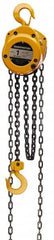 Harrington Hoist - 3,000 Lb Lifting Capacity, 10' Lift Height, Hand Hoist - Made from Chain, 41' Overhaul to Lift 1', 1 Chain - Americas Industrial Supply