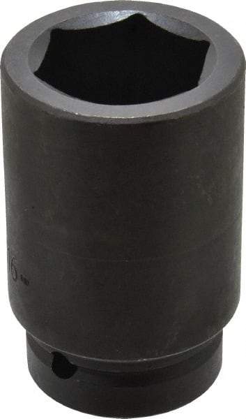 Proto - 1" Drive 1-11/16" Deep Impact Socket - 6 Points, 4" OAL - Americas Industrial Supply