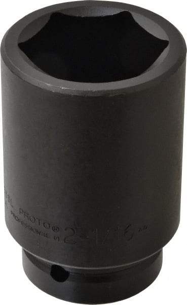Proto - 1" Drive 2-1/16" Deep Impact Socket - 6 Points, 4-1/4" OAL - Americas Industrial Supply