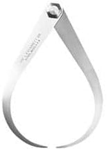 Starrett - 12 Inch Leg, Firm Joint, Steel, Polished, Outside Caliper - 16 Inch Max Measurement, 400mm Max Measurement, Flat Leg - Americas Industrial Supply