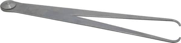 Starrett - 12 Inch Leg, Firm Joint, Steel, Polished, Inside Caliper - 16 Inch Max Measurement, 400mm Max Measurement, Flat Leg - Americas Industrial Supply