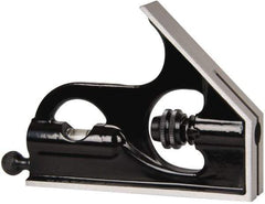 Starrett - 6 Inch Long Blade, Square Head - Smooth Black Enamel, Coated Forged and Hardened Steel - Americas Industrial Supply