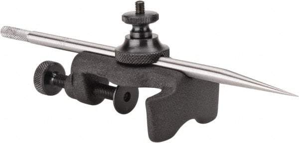 Starrett - 6 Inch Leg, Ground Steel, Baked Enamel Finish, Trammels - Includes (2) Small Points, (2) Trammel Heads - Americas Industrial Supply