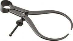 Starrett - 4 Inch Leg, Spring Joint, Steel, Polished, Outside Caliper - 4 Inch Max Measurement, 100mm Max Measurement, Flat Leg - Americas Industrial Supply