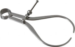 Starrett - 6 Inch Leg, Spring Joint, Steel, Polished, Outside Caliper - 6 Inch Max Measurement, 150mm Max Measurement, Flat Leg - Americas Industrial Supply