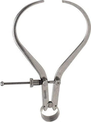 Starrett - 6 Inch Leg, Spring Joint, Steel, Polished, Outside Caliper - 6 Inch Max Measurement, 150mm Max Measurement, Flat Leg with Quick Nut Adjustment - Americas Industrial Supply